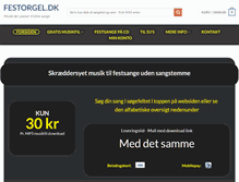 Tablet Screenshot of festorgel.dk